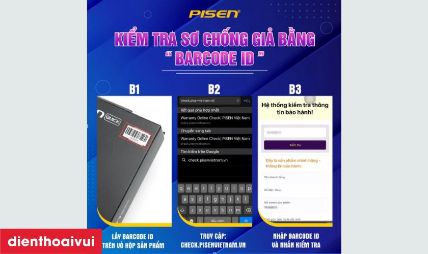 Check barcode Pisen