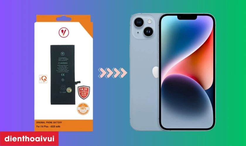 Pin iPhone 14 Plus ch&iacute;nh h&atilde;ng Vmas l&agrave; g&igrave;?