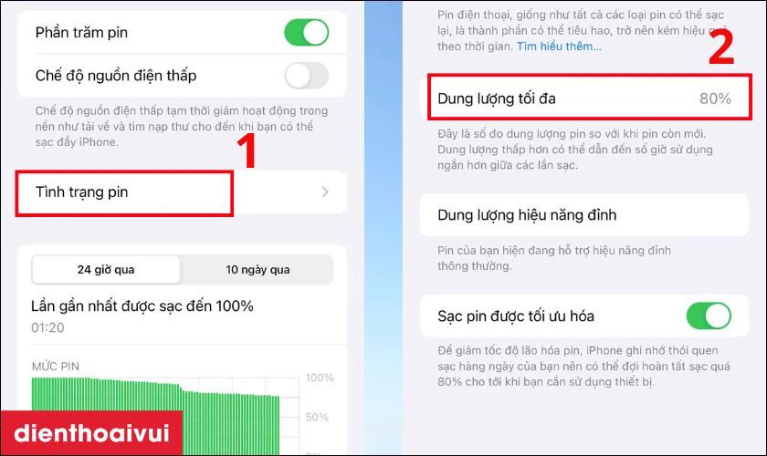 Pin iPhone 15 Plus d&ugrave;ng được bao l&acirc;u th&igrave; n&ecirc;n thay?