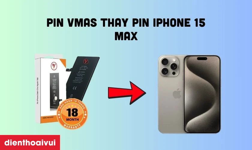 Pin ch&iacute;nh h&atilde;ng Vmas được sản xuất với ti&ecirc;u chuẩn cao