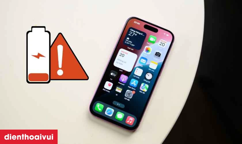 Dấu hiệu pin iPhone 16 cần thay