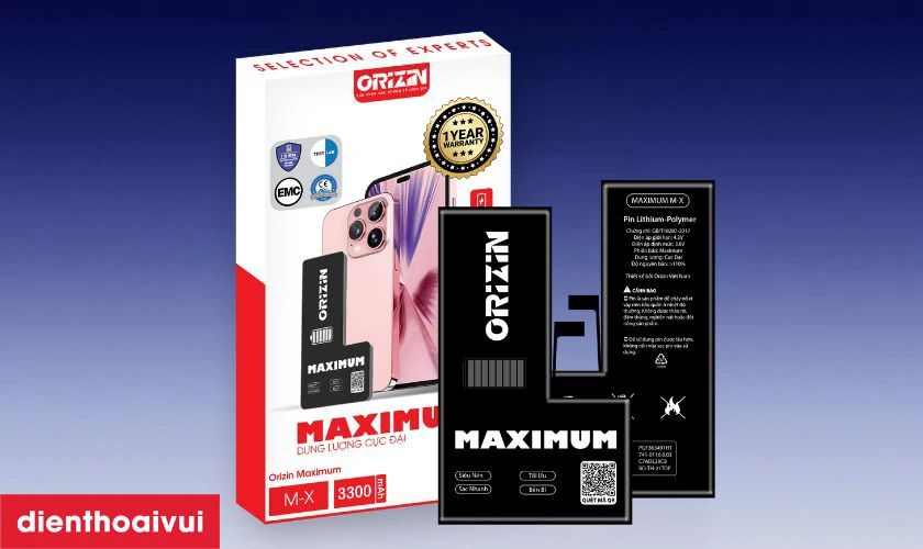 Pin iPhone 16 ch&iacute;nh h&atilde;ng Orizin