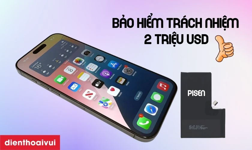 Có nên thay pin iPhone 16 Pro chính hãng Pisen không?