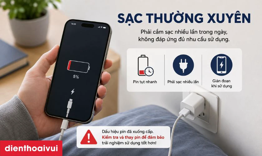 iPhone 16 Pro hao pin nhanh khi chụp ảnh/quay video, c&oacute; phải do pin chai?