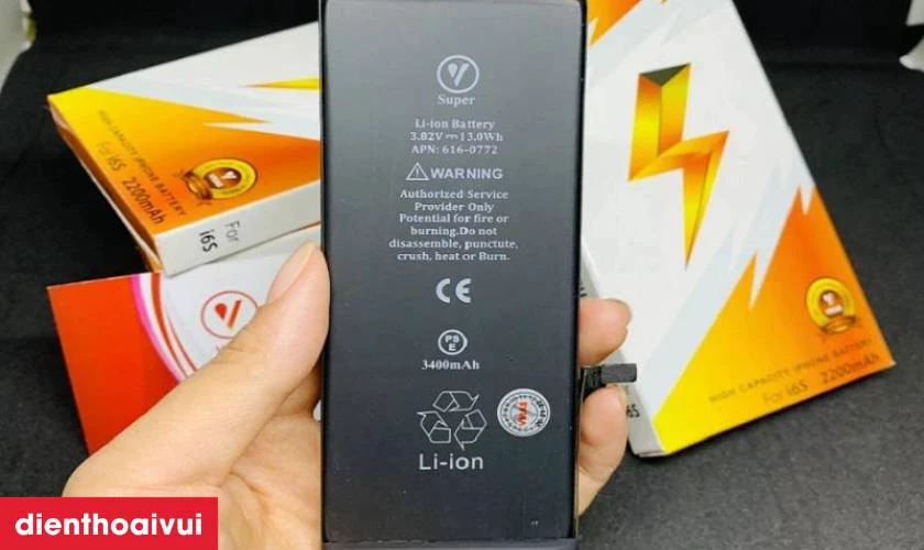 Pin iPhone 6 Plus chính hãng Vmas là gì?