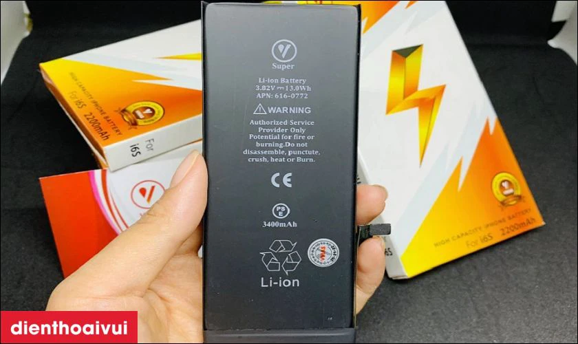 Pin iPhone 6S Plus ch&iacute;nh h&atilde;ng Vmas l&agrave; g&igrave;?