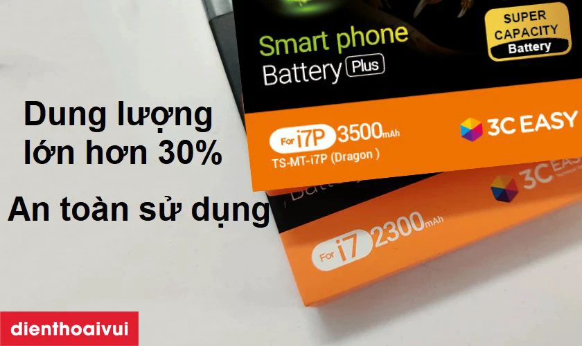 Pin dung lượng siêu cao Pisen là gì? Lý do nên chọn thay pin iPhone 7 PLus dung lượng siêu cao Pisen?