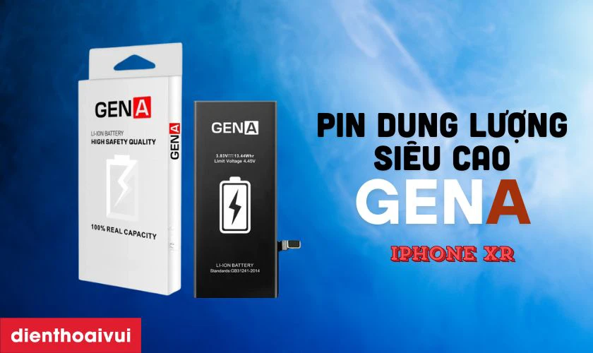 Pin dung lượng si&ecirc;u cao ch&iacute;nh h&atilde;ng GENA l&agrave; g&igrave;?