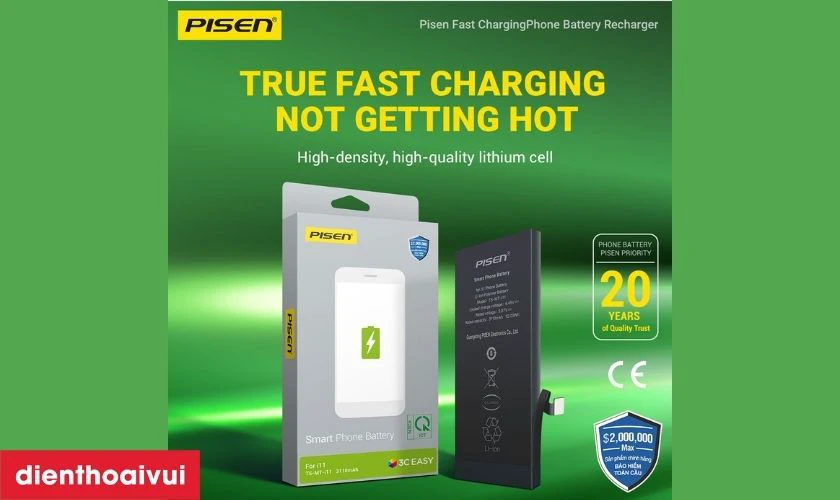 Nguồn gốc của pin Pisen iPhone XS