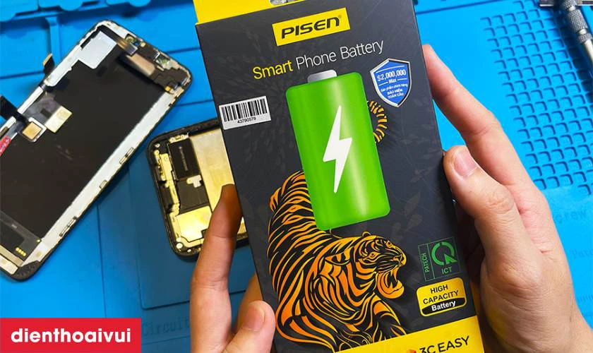 Pin iPhone XS Max ch&iacute;nh h&atilde;ng Pisen