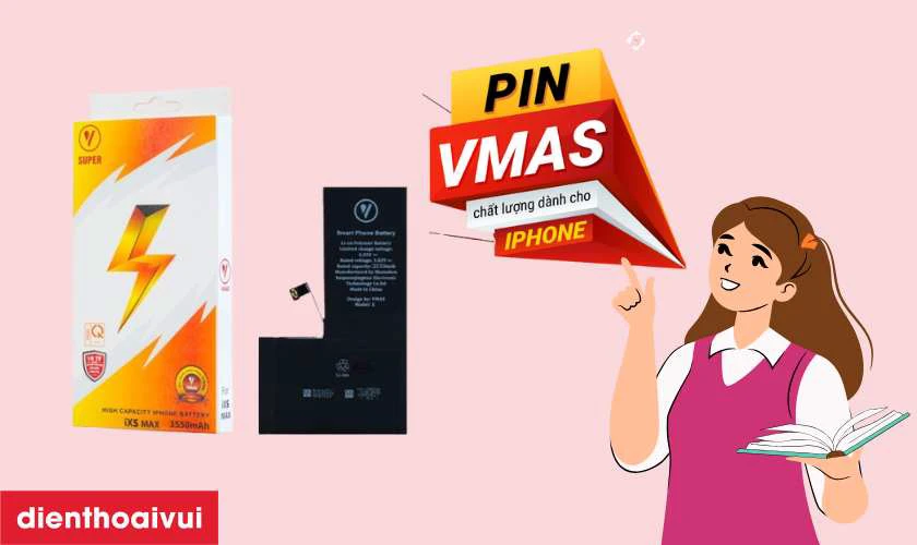 Pin iPhone XS Max dung lượng si&ecirc;u cao ch&iacute;nh h&atilde;ng Vmas l&agrave; g&igrave;?