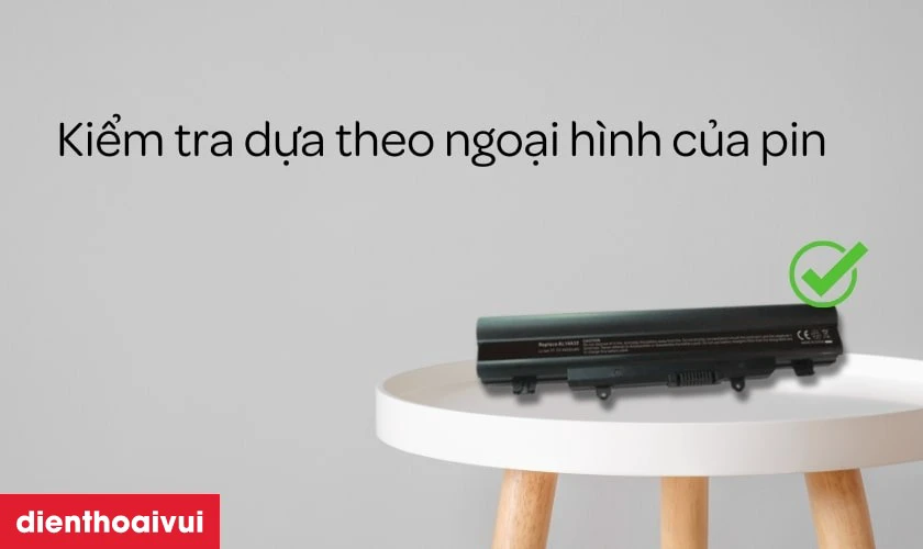 C&aacute;ch kiểm tra pin laptop Acer Aspire E5-511 ch&iacute;nh h&atilde;ng