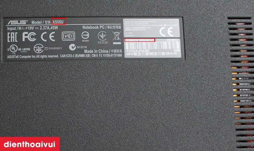 Lưu &yacute; khi thay pin laptop Asus VivoBook Flip TP412