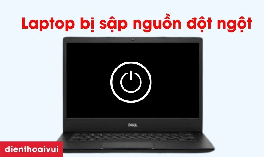 Pin laptop Dell hư hỏng g&acirc;y n&ecirc;n t&igrave;nh trạng sập nguồn đột ngột