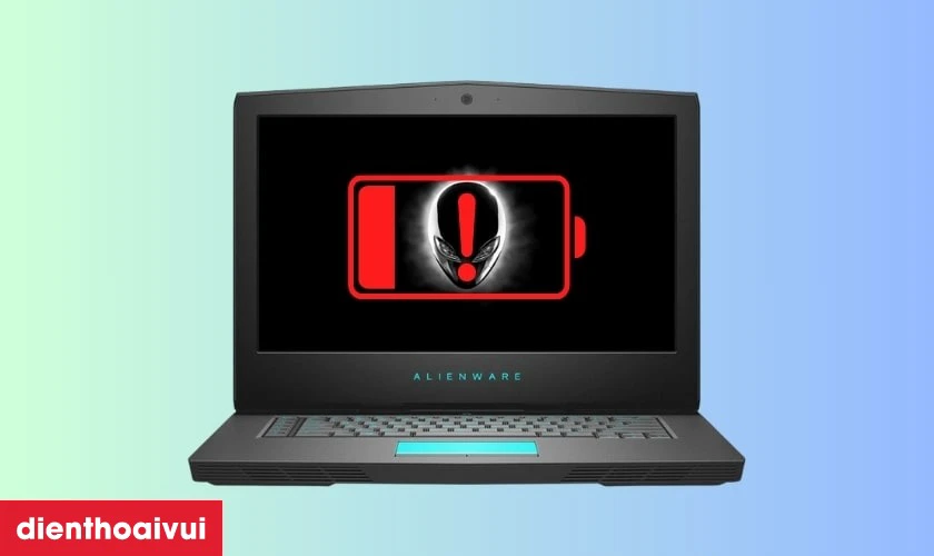 Dấu hiệu laptop Dell Alienware 15 R1 cần thay pin