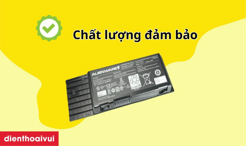 Pin ch&iacute;nh h&atilde;ng của Dell Alienware M17 R2 c&oacute; chất lượng tốt