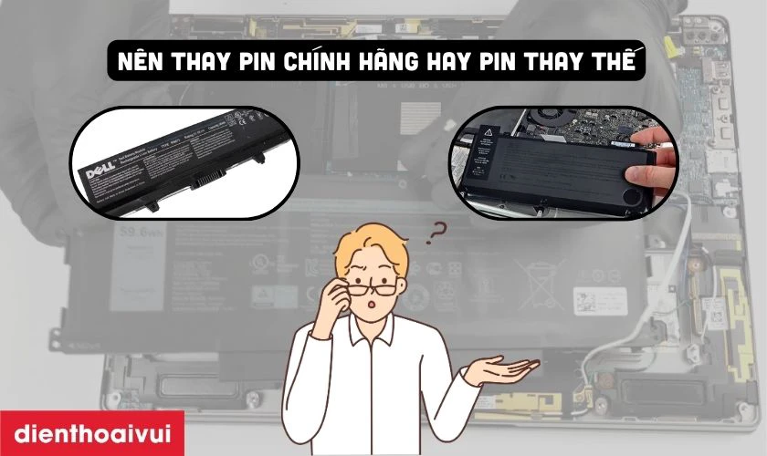 Nên thay pin chính hãng hay pin thay thế laptop DELL G3 15 3579?