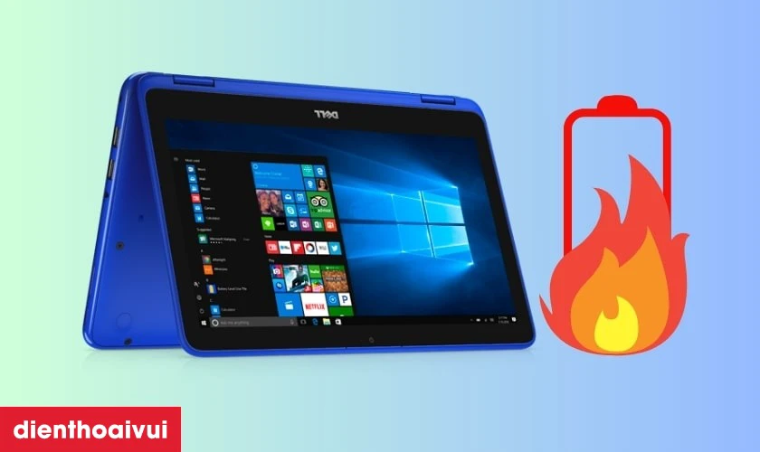 Dấu hiệu laptop Dell Inspiron 11 3000 2-IN-1 3179 cần thay pin