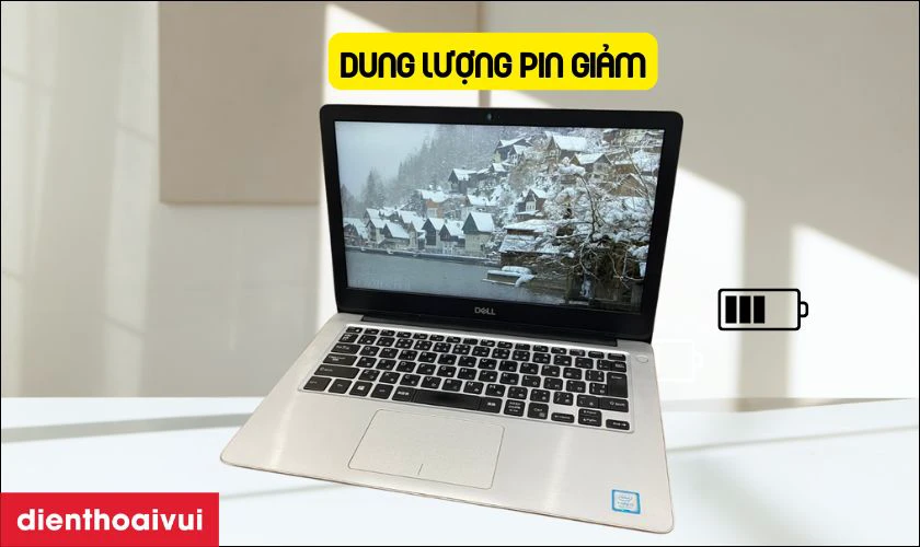Dấu hiệu laptop Dell Vostro 13 5370 cần thay pin