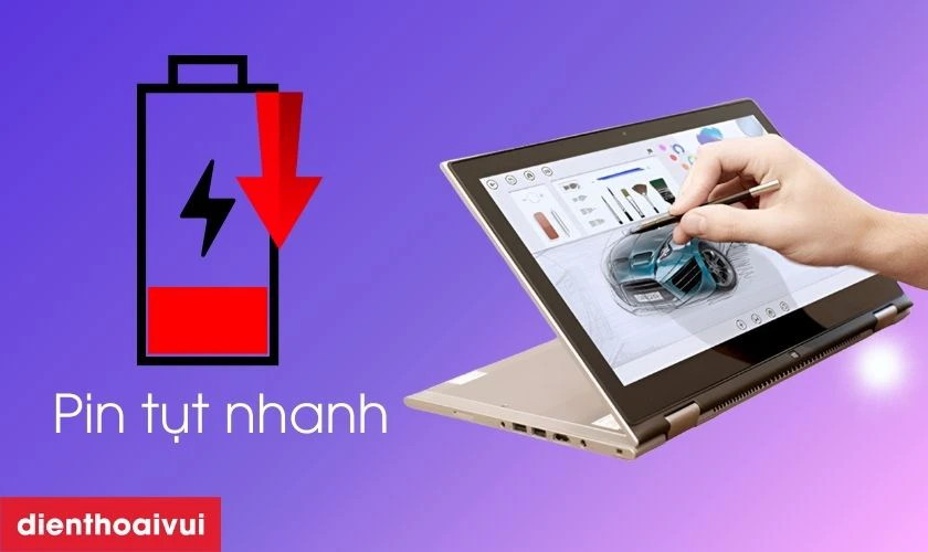 Dấu hiệu laptop Dell Inspiron 13 7359 2-in-1 laptop cần thay pin