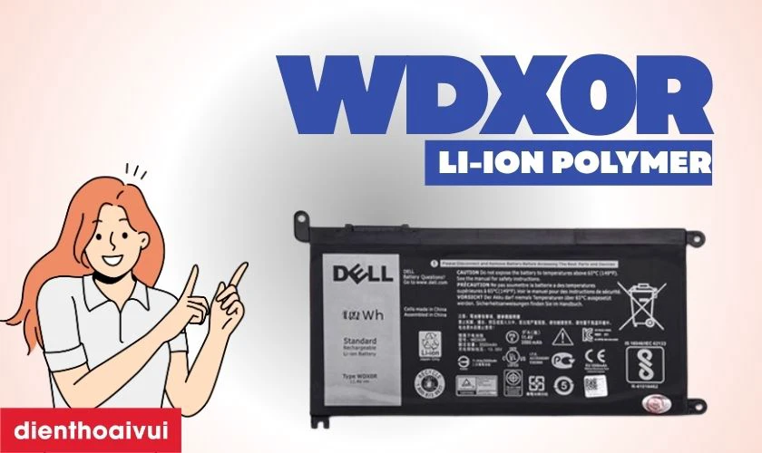 Dấu hiệu laptop Dell Inspiron 13-7368 cần thay pin