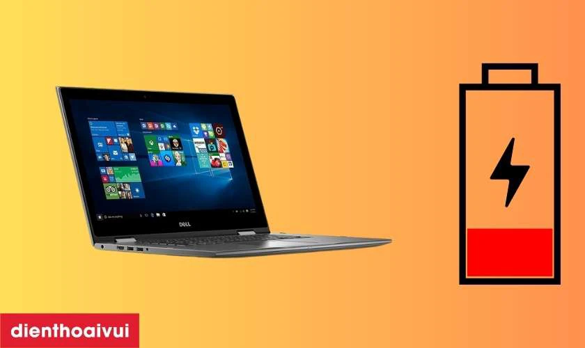 Dấu hiệu laptop Dell Inspiron 15 5568 NQ cần thay pin