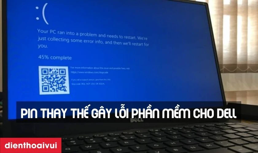Pin thay thế cho laptop Dell Inspiron 15 7567 c&oacute; thể g&acirc;y ra lỗi