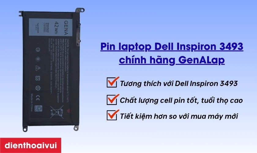 C&oacute; n&ecirc;n thay pin laptop Dell Inspiron 3493 ch&iacute;nh h&atilde;ng GenALap?