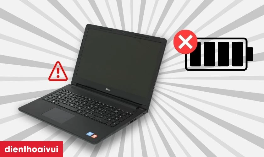 Dấu hiệu laptop Dell Inspiron 3552 cần thay pin
