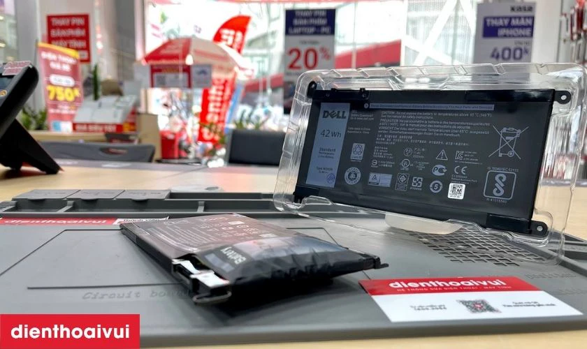 Lưu &yacute; khi thay pin laptop Dell Inspiron 6000