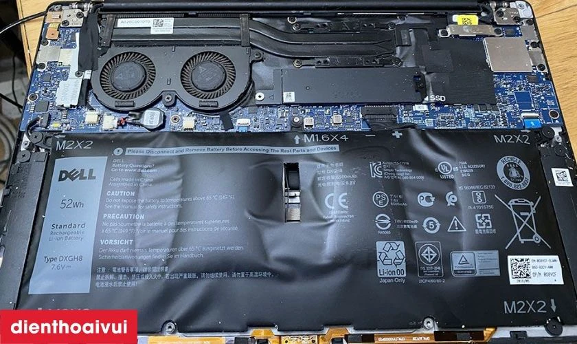 Dấu hiệu laptop Dell Latitude 13 7310 cần thay pin