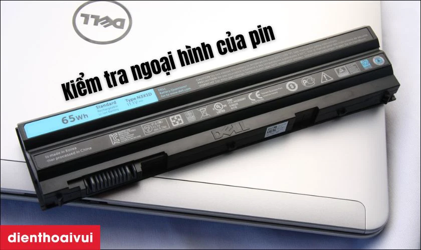 C&aacute;ch kiểm tra pin laptop Dell Latitude E5420 ch&iacute;nh h&atilde;ng