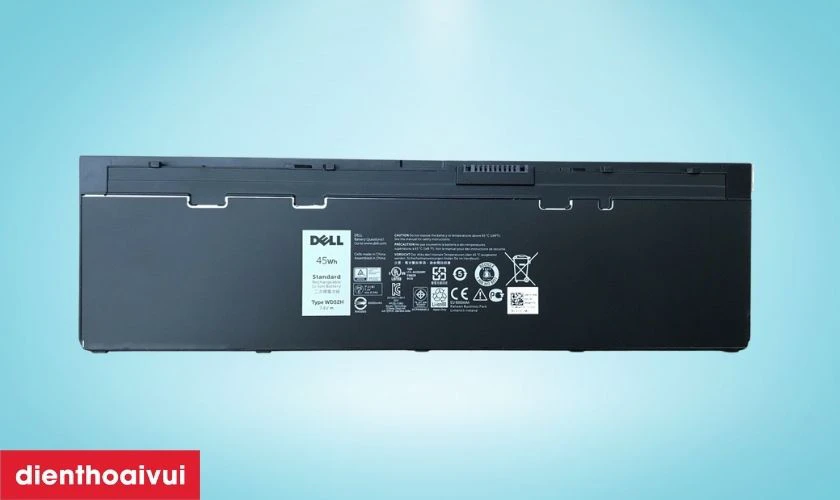Mỗi viên pin laptop Dell Latitude E7250 chính hãng đều có số serial riêng