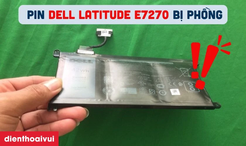 C&aacute;ch kiểm tra pin laptop Dell Latitude E7270 ch&iacute;nh h&atilde;ng
