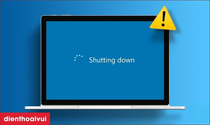 Laptop đang hoạt động b&igrave;nh thường nhưng đột ngột sập nguồn