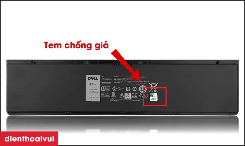C&aacute;ch kiểm tra pin laptop Dell Latitude E7450 ch&iacute;nh h&atilde;ng