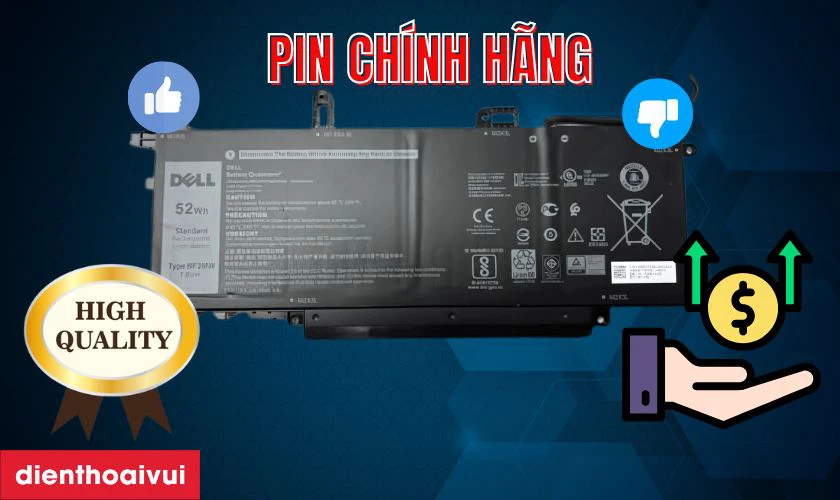 N&ecirc;n thay pin ch&iacute;nh h&atilde;ng laptop Dell Precision 15 3540