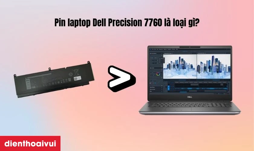 pin laptop Dell Precision 7760