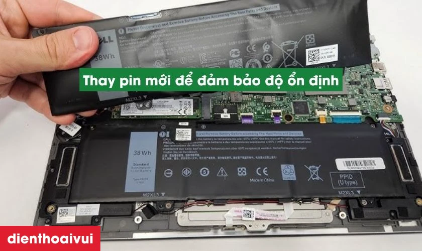 Cách khắc phục pin laptop Dell Vostro 5410 bị chai