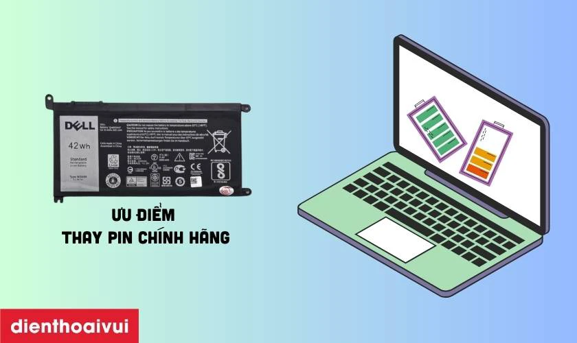 N&ecirc;n thay pin ch&iacute;nh h&atilde;ng hay pin laptop DELL XPS 15 9560?