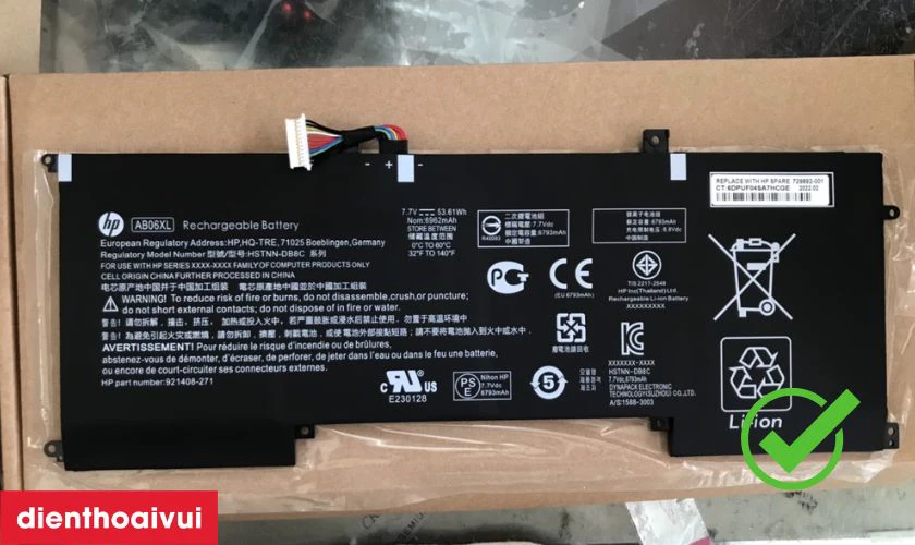 Dựa theo ngoại h&igrave;nh của pin