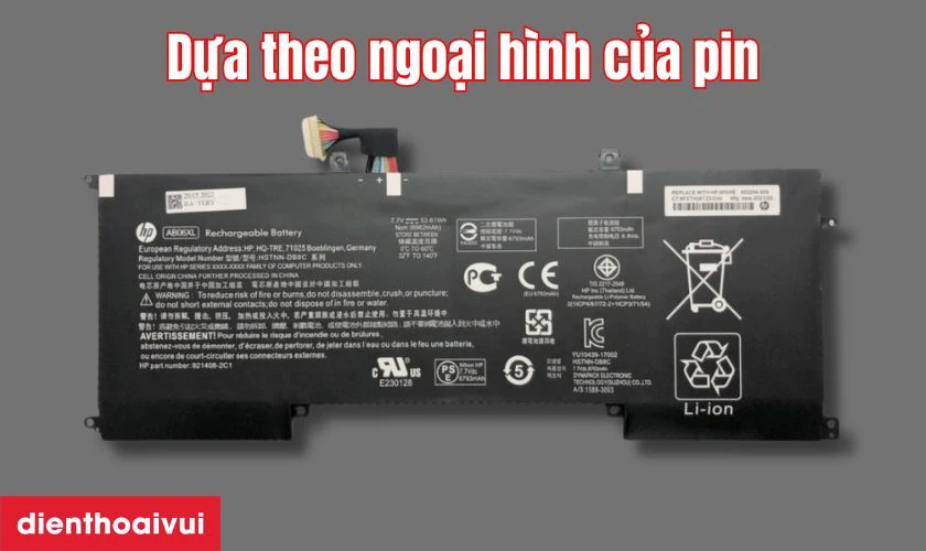 Pin ch&iacute;nh h&atilde;ng HP thường c&oacute; lớp vỏ nhựa cứng c&aacute;p