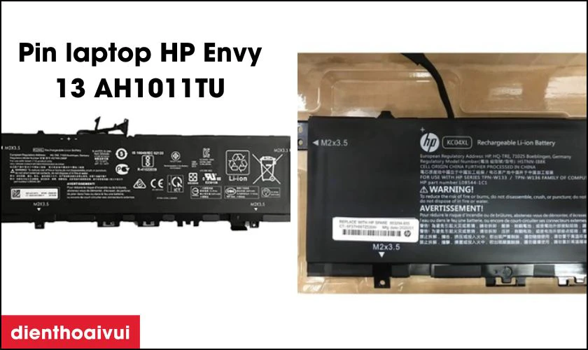 Giới thiệu về pin laptop HP Envy 13 AH1011TU