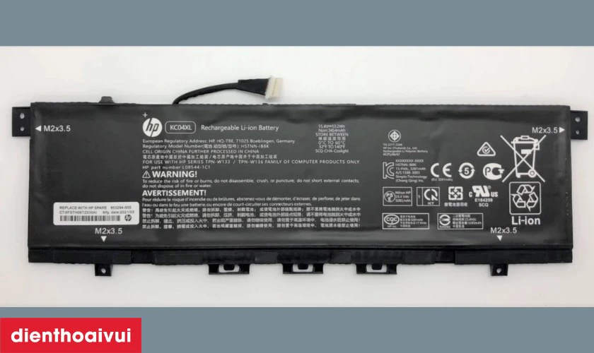 Cách kiểm tra pin laptop HP Envy X360 13 AG0022AU chính hãng