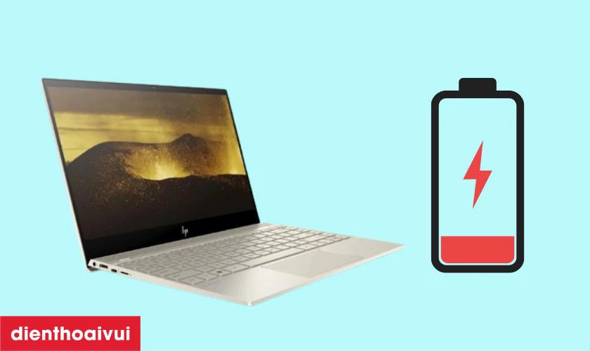 Dấu hiệu laptop HP Envy X360 13 AG502SA cần thay pin