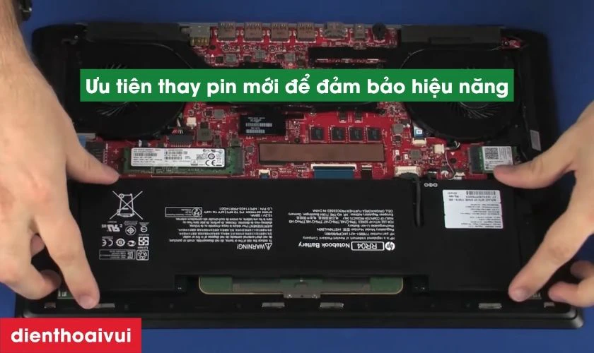Cách nhận biết pin laptop HP Pavilion 11AU bị hỏng
