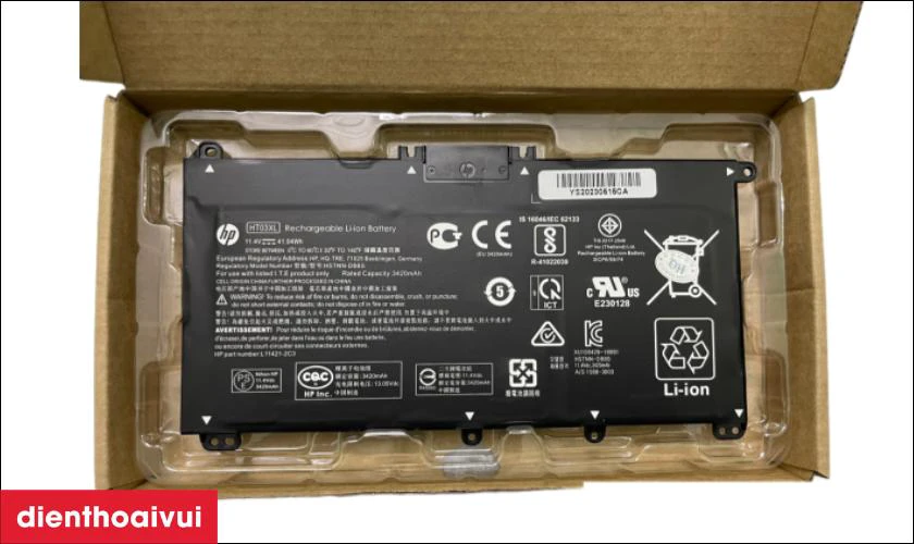 C&aacute;ch kiểm tra pin laptop HP Pavilion 14 CE2041TU NQ ch&iacute;nh h&atilde;ng