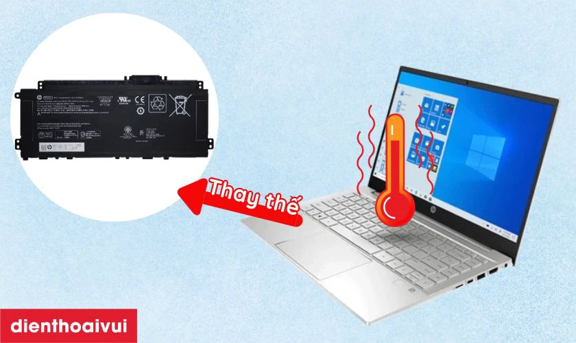 Khi n&agrave;o bắt buộc phải thay pin laptop HP Pavilion 14D?