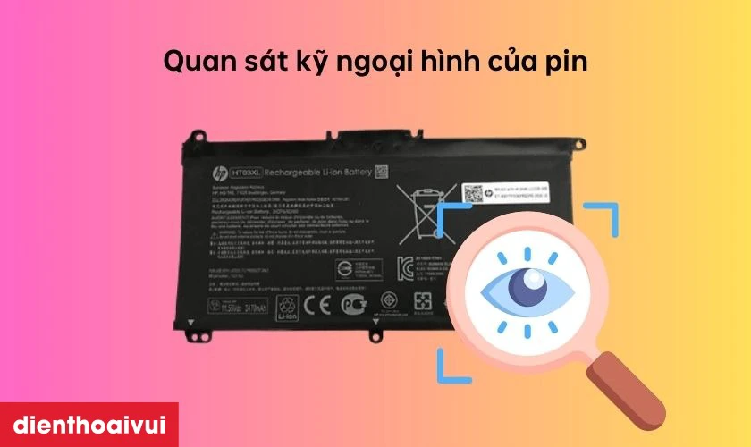 C&aacute;ch kiểm tra pin laptop HP Pavilion 15 B00011DX NQ ch&iacute;nh h&atilde;ng