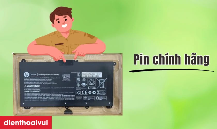 Cách kiểm tra pin laptop HP Pavilion 15 DB0001NV NQ chính hãng